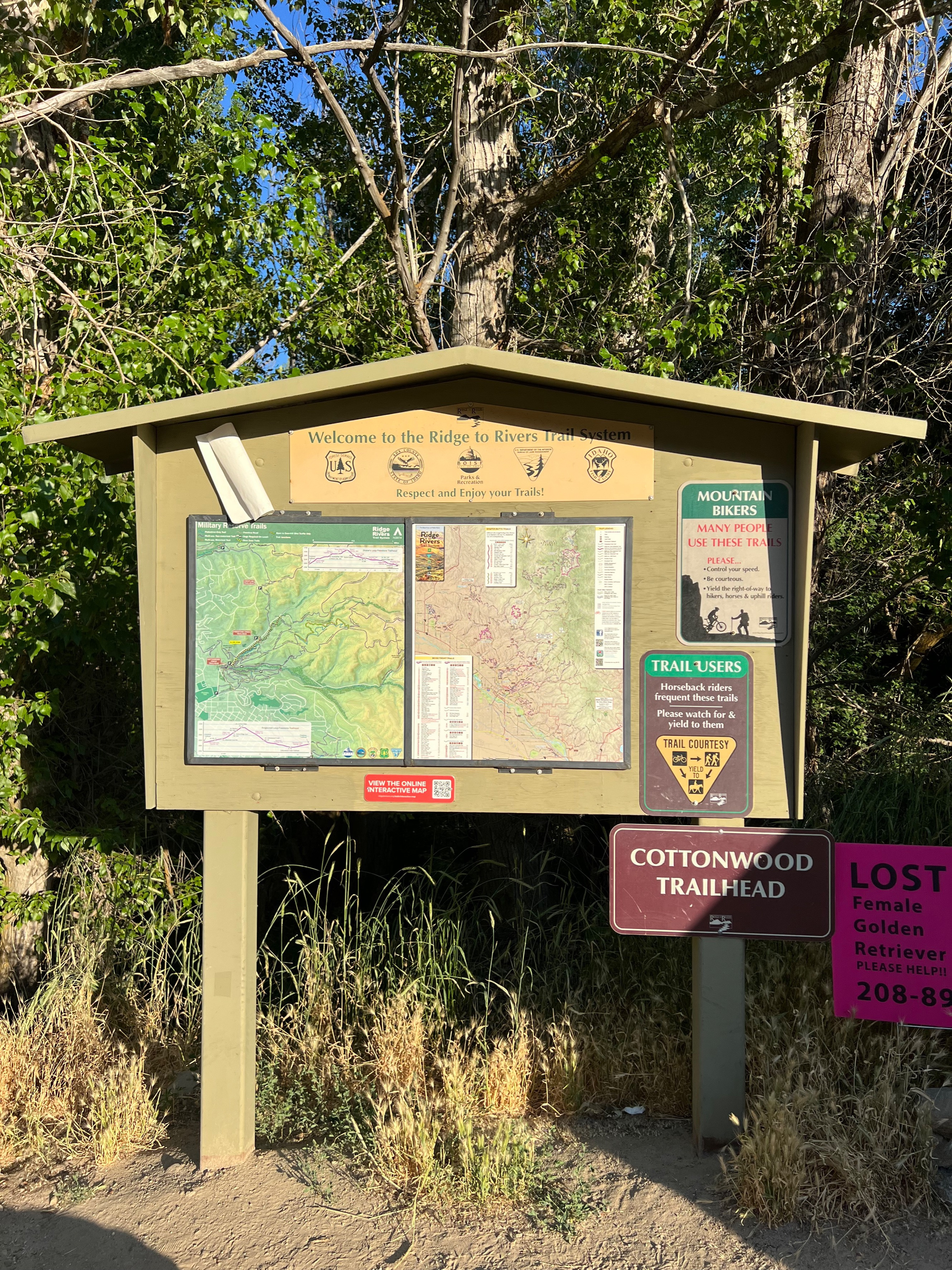 Cottonwood Trailhead